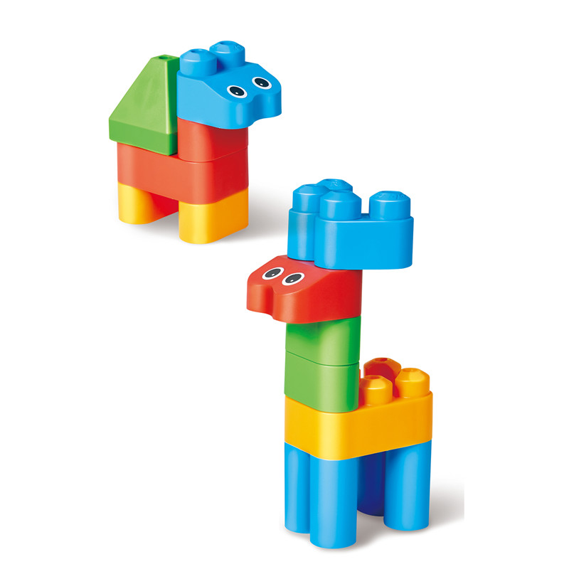 Hape PolyM Creative City Kit | Set Mainan Konstruksi Bata Bangunan 49 Piece dengan Patung-patung & Aksesoris