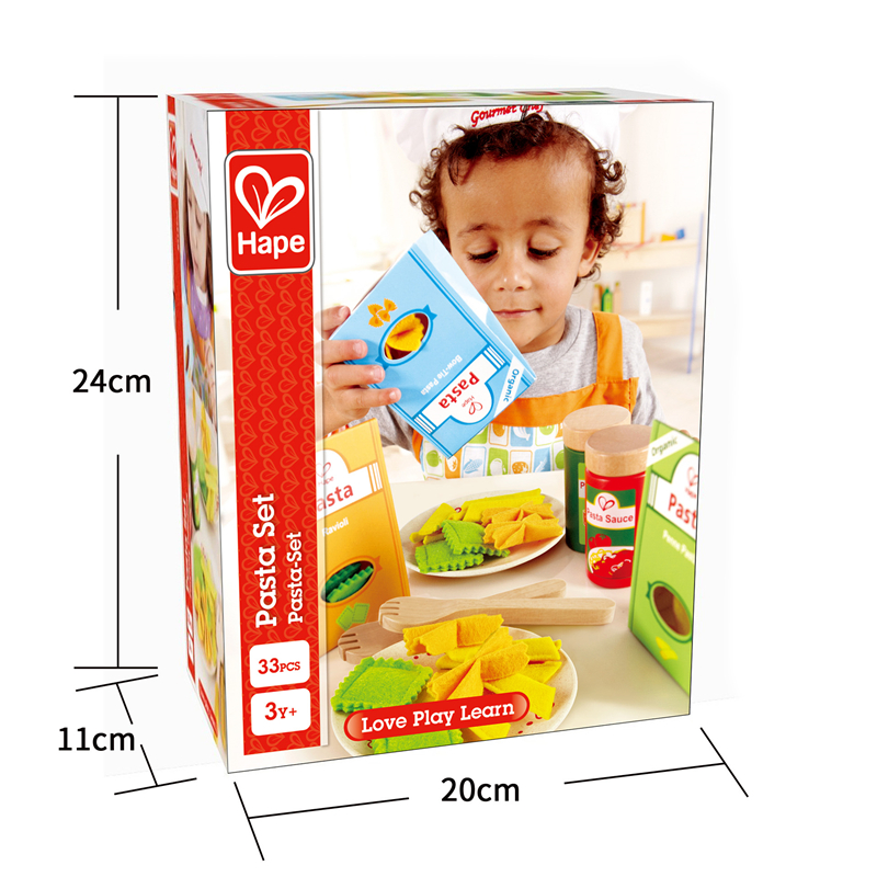 HAPE Pasta Set | Koki, kertas dan merasa berpura-pura bermain pasta memasak set