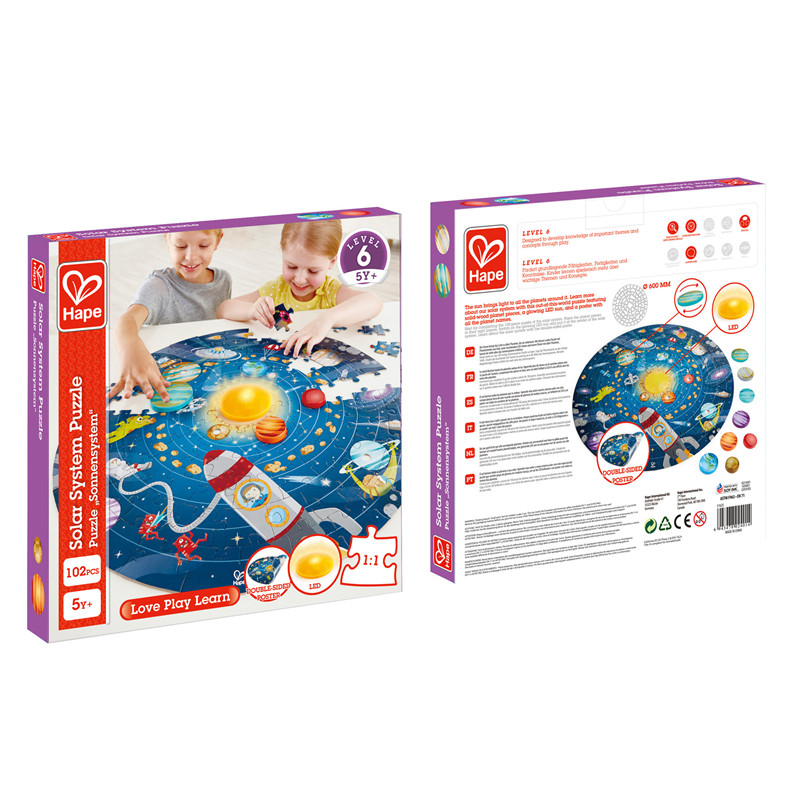 Teka-teki Tata Surya HAPE | Toy puzzle tata surya bulat untuk anak-anak