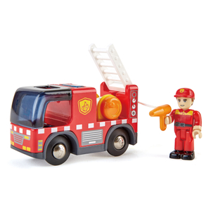 Hape Fire Truck dengan Sirene | Truk Pemadam Kebakaran 2 Bagian, Set Mainan Pemadam Kebakaran