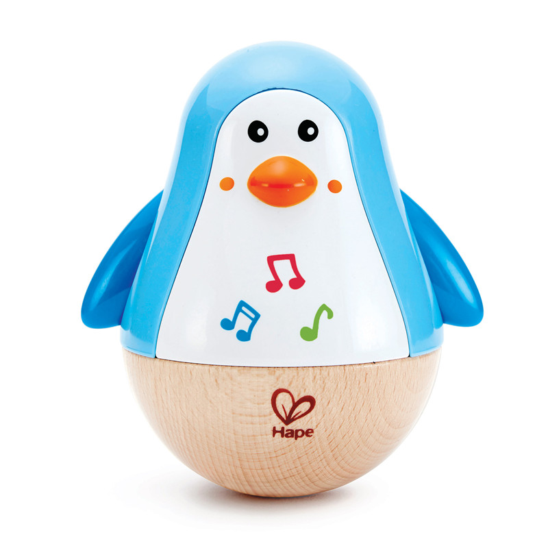 Wobbler Musik Hape Penguin | Penguin Melody Wobbling berwarna-warni