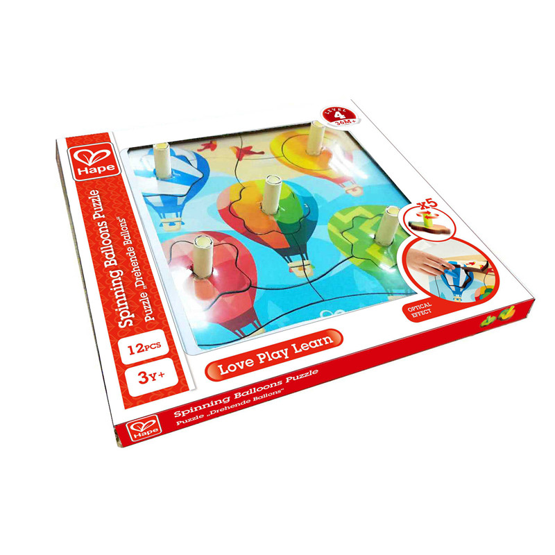 Teka-teki Balon Berputar HAPE | Kayu dua game dalam satu puzzle dengan dua puncak berputar